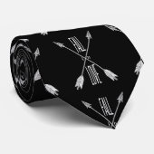 Herfst in Love Crossed Arrows Stropdas (Opgerold)