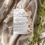 Herfst In Love Engagement Party Uitnodiging, Herfs Kaart