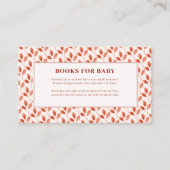 Herfst In Love Flora herfst Baby shower Boeken voo Informatiekaartje (Voorkant)