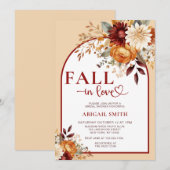 HERFST IN LOVE FLORAL ARCH VRIJGEZELLENFEEST KAART (Voorkant / Achterkant)