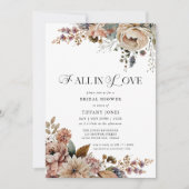 Herfst in Love Floral Vrijgezellenfeest Kaart (Voorkant)