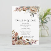 Herfst in Love Floral Vrijgezellenfeest Kaart (Staand voorkant)