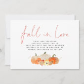Herfst in Love Glittery Pumpkins QR Code Weddensch Save The Date (Voorkant)
