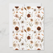 Herfst In Love Gold Folie Neutral Boho Vrijgezelle Kaart (Achterkant)