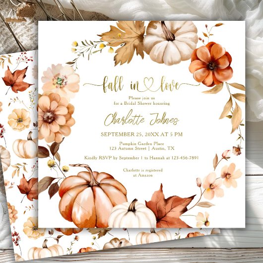 Herfst In Love Gold Rust Krans Bloemen Vrijgezelle Kaart