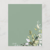 Herfst In Love Greenery Budget Huwelijksuitnodigin (Achterkant)