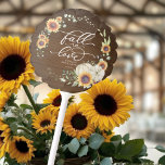 Herfst in Love Greenery Sunflower Vrijgezellenfees Ballon<br><div class="desc">Mooi groen zonnebloemen krans herfst-thema vrijgezellenfeest ballon. Gemakkelijk te personaliseren met uw gegevens. Neem contact met me op via chat als je vragen hebt over het kunstwerk of aanpassing nodig hebt. LET OP: Voor hulp bij bestellingen,  verzending,  productinformatie,  enz.,  Neem rechtstreeks contact op met Zazzle Customer Care.</div>