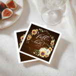 Herfst in Love Greenery Sunflower Vrijgezellenfees Servet<br><div class="desc">Mooi groen zonnebloemen krans herfst-thema vrijgezellenfeest servet. Gemakkelijk te personaliseren met uw gegevens. Neem contact met me op via chat als je vragen hebt over het kunstwerk of aanpassing nodig hebt. LET OP: Voor hulp bij bestellingen,  verzending,  productinformatie,  enz.,  Neem rechtstreeks contact op met Zazzle Customer Care.</div>