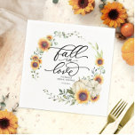 Herfst in Love Greenery Sunflower Vrijgezellenfees Servet<br><div class="desc">Mooie groene zonnebloemen met herfst-georiënteerde vrijgezellenfeesten servet. Eenvoudig aan te passen met uw details. Neem contact met me op via chat als je vragen hebt over het kunstwerk of je moet aanpassen. OPMERKING: voor hulp bij bestellingen,  verzendgegevens,  productinformatie,  enz.,  neemt u rechtstreeks contact op met Zazzle Customer Care: https://help.zazzle.com/hc/en-us/articles/221463567-How-Do-I-Contact-Zazzle-Customer-Support-.</div>