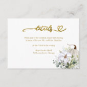 Herfst in Love Greenery Wedding Details Informatiekaartje (Voorkant)