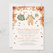 Herfst In Love Herfst Baby shower Uitnodiging (Voorkant)