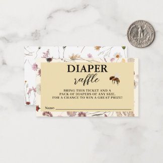 Herfst In Love Herfst Bloemen Baby shower Luier Ra Notitiekaartje