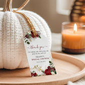 Herfst In Love Herfst Bloemenpompoen Dank u voor u Cadeaulabel