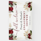 Herfst in Love Herfst Floral Pumpkin Verloving Sho Spandoek (Verticaal)