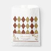 Herfst In Love Herfst Foliage Argyle Trouwdouche Bedankzakje (Voorkant)