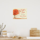 Herfst in Love Herfst Vrijgezellenfeest Welcome Si Poster (Keuken)