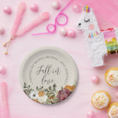 Herfst in Love Ivory Vrijgezellenfeest Paper Papieren Bordje (Feest)