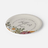 Herfst in Love Ivory Vrijgezellenfeest Paper Papieren Bordje (Gekanteld)