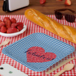 Herfst in Love Kitsch Borden van een landelijke br Papieren Bordje<br><div class="desc">Je zult van deze papieren borden houden voor je feest,  personaliseer je als je kiest dat ze perfect zijn voor elke stijlpartij. Zoek naar het coördineren van bekertjes,  luiers en andere leuke ideeën om uw partij volledig te maken van het Autumn Breeze collectie.</div>