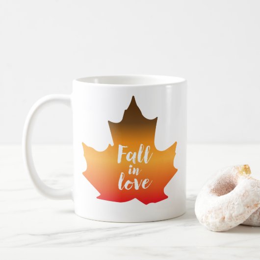 Herfst in Love Leaf Koffiemok (Met donut)