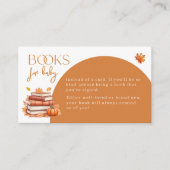 Herfst In Love Little Teddy Bear Boeken voor Baby Informatiekaartje (Voorkant)