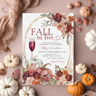 Herfst In Love Marsala Floral Herfst Engagement Pa Kaart