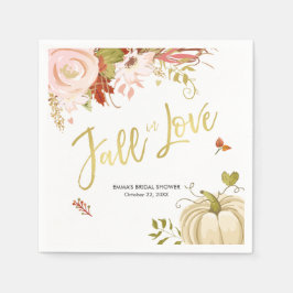 Herfst in Love Napkins Bridal Herfst Baby shower Servet