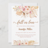 Herfst in Love Pampas Grass Boho Vrijgezellenfeest Kaart (Voorkant)