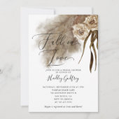 Herfst in Love Pampas Grass Vrijgezellenfeest Kaart (Voorkant)