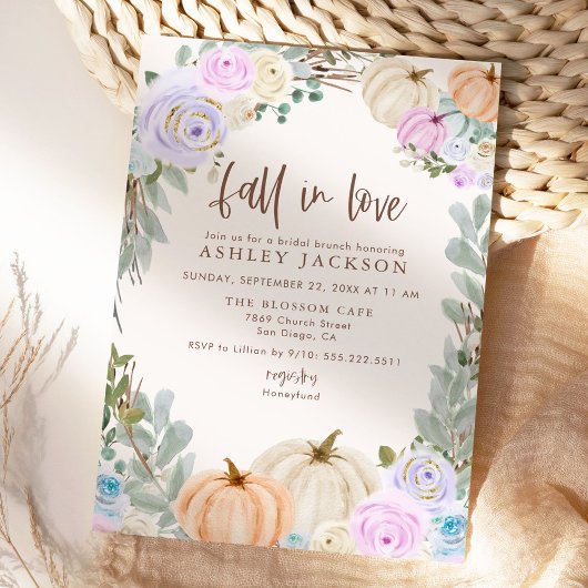 Herfst in Love Pastel Pumpkins Vrijgezellenfeest I Save The Date