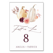 Herfst in Love Pumpkin Autumn Wedding Kaart (Voorkant)