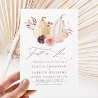 Herfst in Love Pumpkin Autumn Wedding