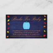 Herfst in Love Pumpkin Baby shower Books for Baby Informatiekaartje (Voorkant)