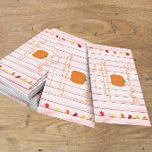 Herfst in Love Pumpkin Baby shower Diaper Raffle Informatiekaartje