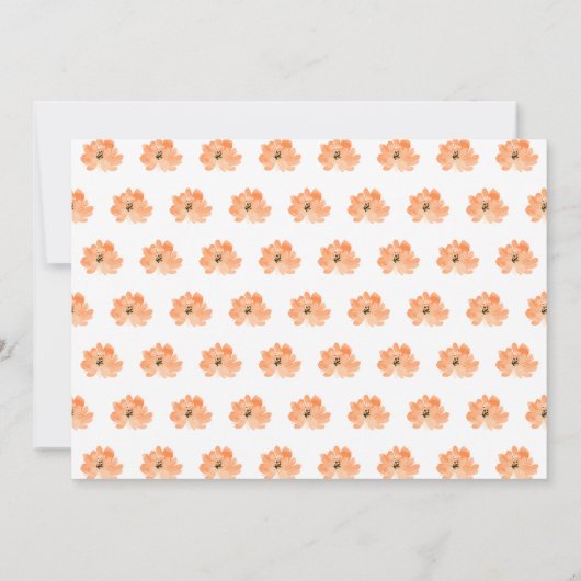 Herfst in Love Pumpkin Baby shower Invitation Kaart (Achterkant)