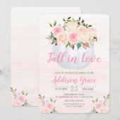 Herfst in Love Pumpkin Bridal Shower Invitation Kaart (Voorkant / Achterkant)