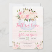 Herfst in Love Pumpkin Bridal Shower Invitation Kaart (Voorkant)