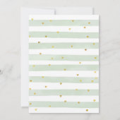 Herfst in Love Pumpkin Greenery Floral Baby shower Kaart (Achterkant)