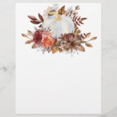 Herfst in Love Pumpkin Herfst in Love Florals Wedd Flyer (Achterkant)