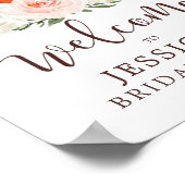 Herfst in Love Pumpkin Shower Welkomstbord Poster (Hoek)