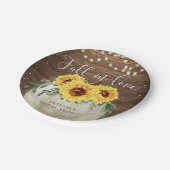 Herfst in Love Pumpkin Sunflower Bord (Gekanteld)