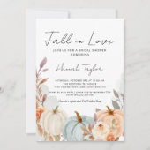 Herfst in Love Pumpkin Vrijgezellenfeest Kaart (Voorkant)