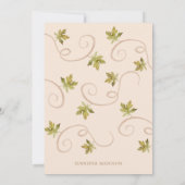 Herfst in Love Pumpkin Vrijgezellenfeest Kaart (Achterkant)