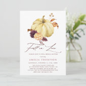 Herfst in Love Pumpkin Vrijgezellenfeest Kaart (Staand voorkant)