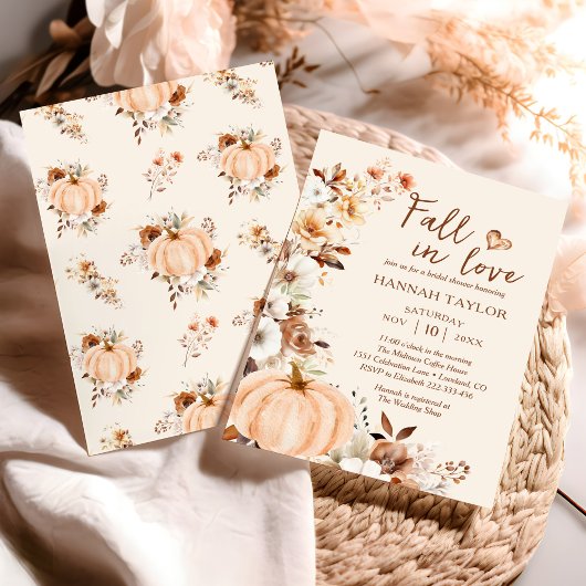 Herfst in Love Pumpkin Vrijgezellenfeest Kaart