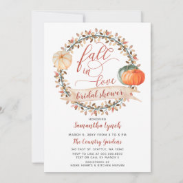 Herfst in Love Pumpkin Vrijgezellenfeest Kaart