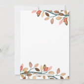 Herfst in Love Pumpkin Vrijgezellenfeest Kaart (Achterkant)