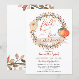 Herfst in Love Pumpkin Vrijgezellenfeest Kaart
