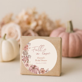 Herfst in Love Pumpkin Vrijgezellenfeest Ronde Sticker