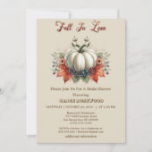 Herfst In Love Pumpkins Country Beige Vrijgezellen Kaart (Voorkant)